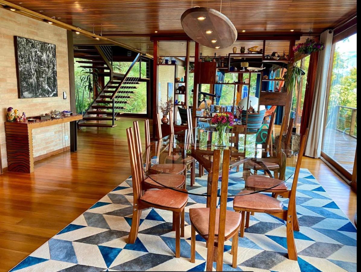 فيلا Casa De Vidro Com Vista Mantiqueira - Com Cafe E Staff Campos do Jordão المظهر الخارجي الصورة