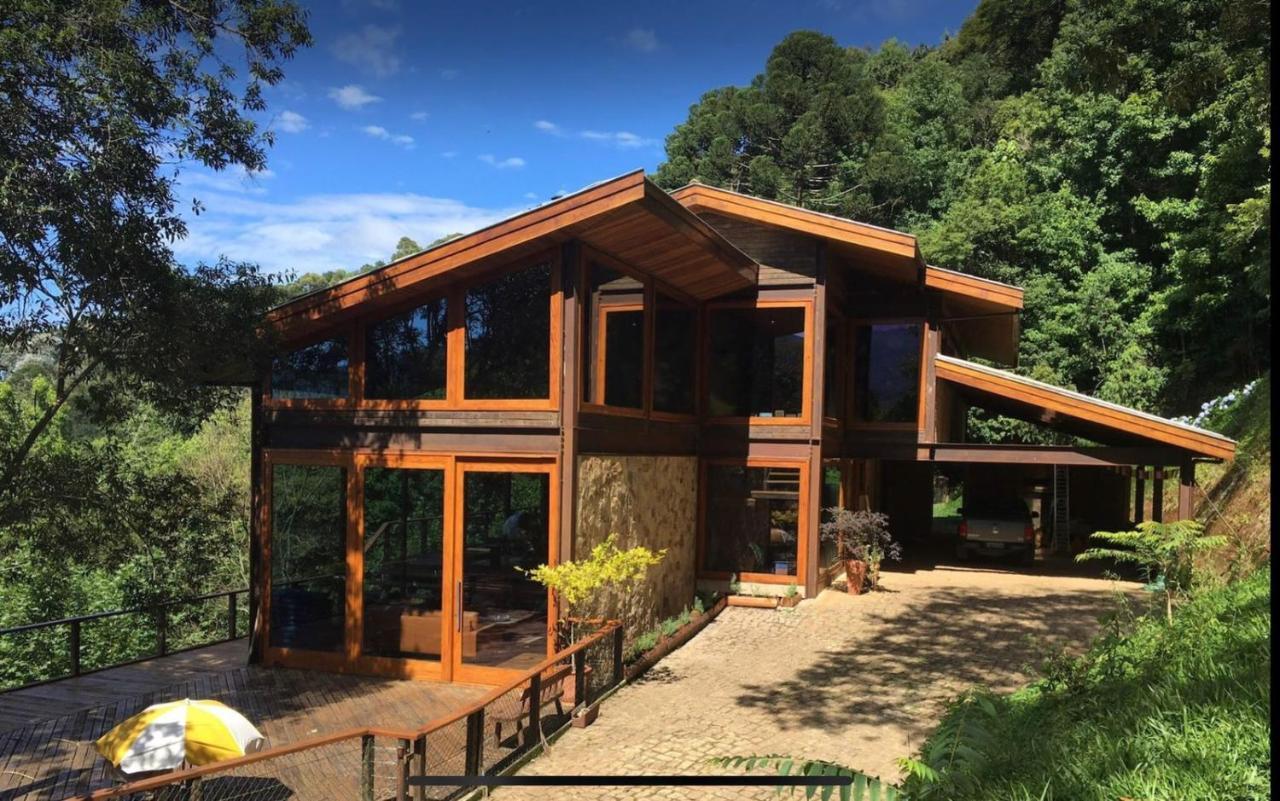 فيلا Casa De Vidro Com Vista Mantiqueira - Com Cafe E Staff Campos do Jordão المظهر الخارجي الصورة